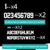 8 Inch 0-9 Iron On Numbers Transfers and 2 Inch