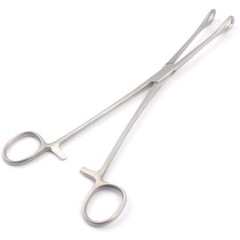 AAProTools 9-1/2" Locking Sponge Forceps - Stainless Steel - Four-Stage Locking Jaw