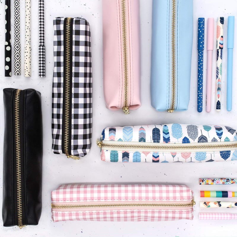 Pukka Pad, Carpe Diem, Slim Pencil Case, Black, Black