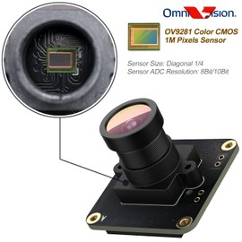 innomaker OV9281 Camera up to 453fps External Trigger Stream Mode Monochrome Global Shutter Sensor 1MPixel with M12 NO IR Filter Len FOV90 for Raspberry Pi 4B 3B+ 3B 3A+ CM3+ CM3 Pi Zero W