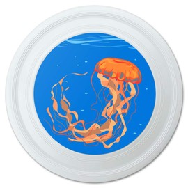 GRAPHICS & MORE Underwater Orange Medusa Jellyfish Novelty 9" Flying Disc