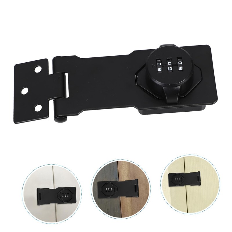 Operitacx Schranktürschloss Zahlenschloss Schrankschlösser Passwort Haspenschlösser Federentriegelung Schrankschloss Doppeltür Schranktor