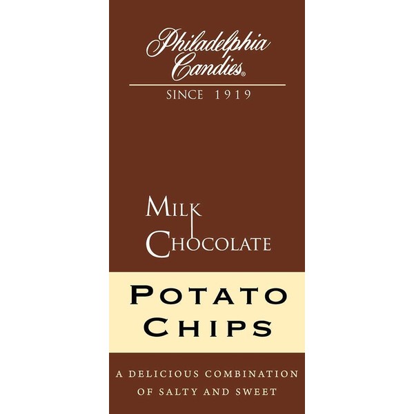Philadelphia Candies Original Potato Chips, Milk Chocolate Covered 9 Ounce Gift Bag