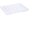 Envenzo Cutlery Drawer Organiser Plastic 36.5X44.5X4.3CM Kitchen Drawer Large Extendable