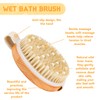Pack of 2 Dry Brush Body Brush Natural Bristles Dry