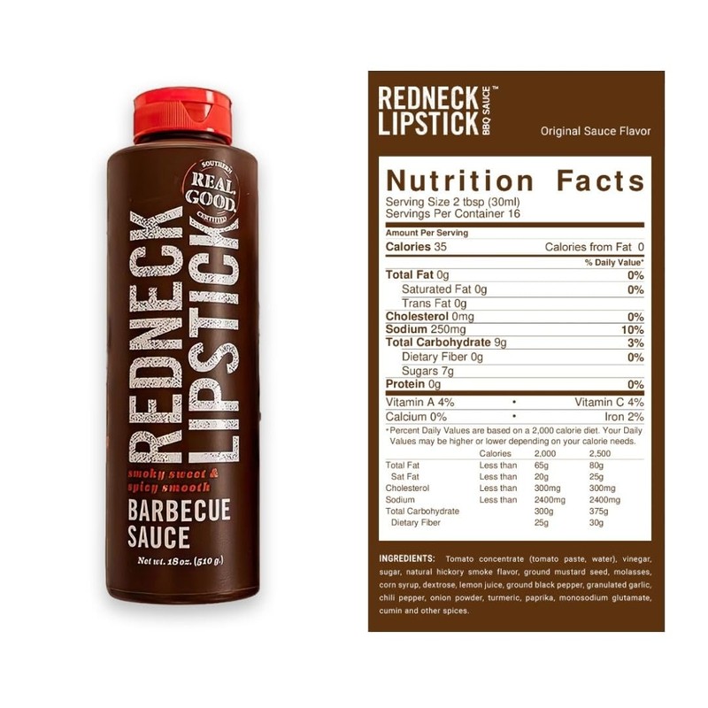 Redneck Lipstick Barbecue Sauce, 18 Ounce