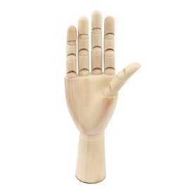 Wooden Hand Modelle, Yefun Rechte/Links Hand Body Künstler Modell Articulated Mannequin aus Holz für Kunst Zeichnen (Right, 12 Inch)