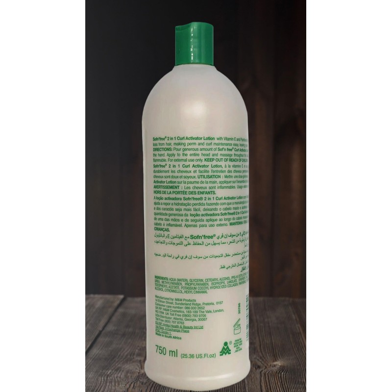 SOF N' FREE Moisturizer & Curl Activator for Natural Hair,