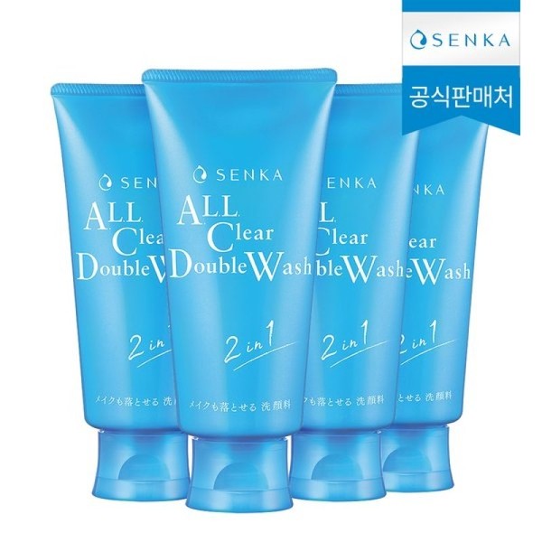 Senka All Clear Double Wash 120g x 4 / 센카