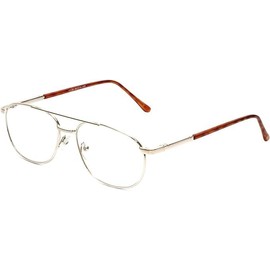 Calabria 1110C Metal Pilot Reading Glasses +1.00 Gold Men Women Designer Trendy Readers Chic Modern Classic Eyeglass Durable