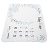 Flannel Baby Monthly Milestone Blanket Infant Growth Memory Blanket Photography