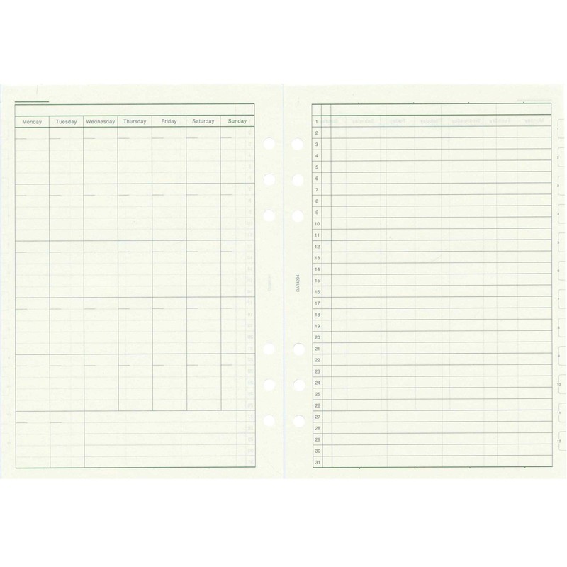 Da Vinci DAR4294 A5 Personal Organizer Refill, Free Monthly +