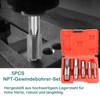 KEWAYO 5 Piece NPT Thread Cutting Set, 1/8", 1/4", 3/8",