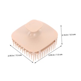 Outanaya 2pcs Travel Portable Shampoo Scalp Massager Brush Exfoliating Brush Self Cleaning Hair Brush Small Scalp Massager For Hair Care