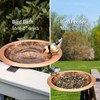 Good Directions BBD13-3 Fired Copper Deck Mount Basin Bird Bath,