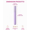 UEAVOID Penna Rimuovi Cuticole Unghie 3-n-1, 1 pz con Punta