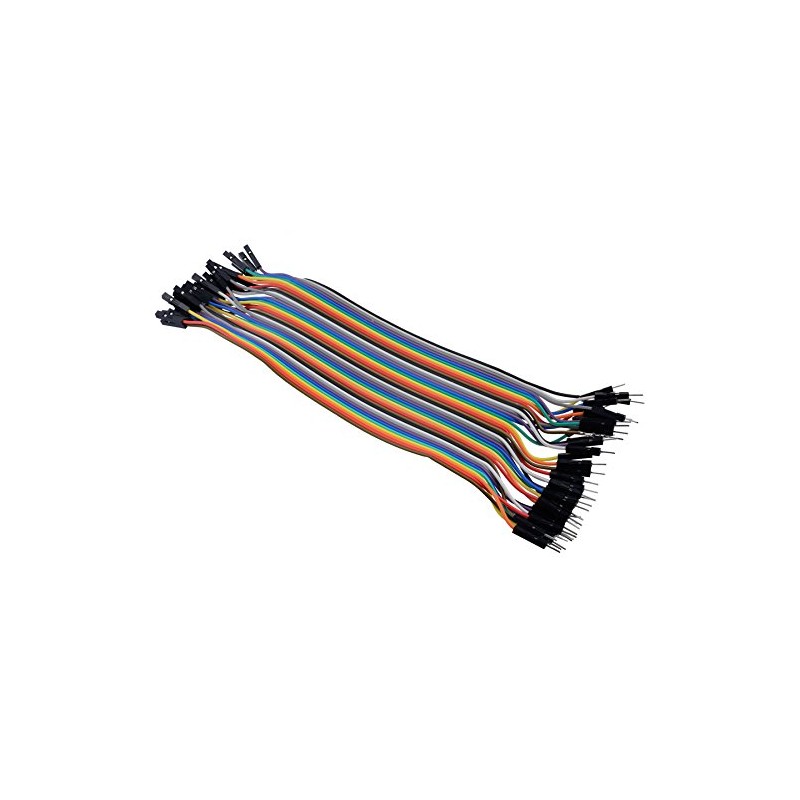 40pcs Dupont Male to Female 20cm Jumper Wire Connectors