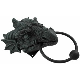 Pacific Giftware 9.25 Inch Gargoyle Dragon Door Knocker Resin Statue Figurine
