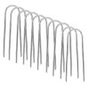 U Shaped Anchors Metal Ground Stake Pegs Garden Tent Weed