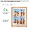 5x7 Collage Picture Frame,Fits 4 5x7 Photos,Engineered Wood-Natural Oak