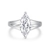 JEYHLOPX Moissanite Engagement Solitaire Ring For Women 1ct Marquise Cut