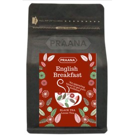 PRAANA TEA Premium English Breakfast, Loose Black Tea, 100 g