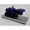 cwmorse.us Purple Morse Code Straight Key With Aluminum Base MADE
