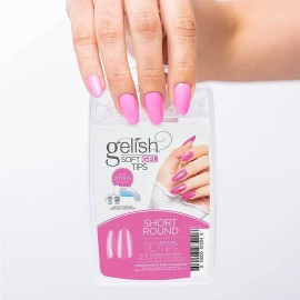 Gelish Nail Harmony Gelish Soft Gel Tips Short Round - 110 CT NIB 2023