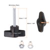 sourcing map 8pcs Tee Wing Knobs M5 x 30mm Metric