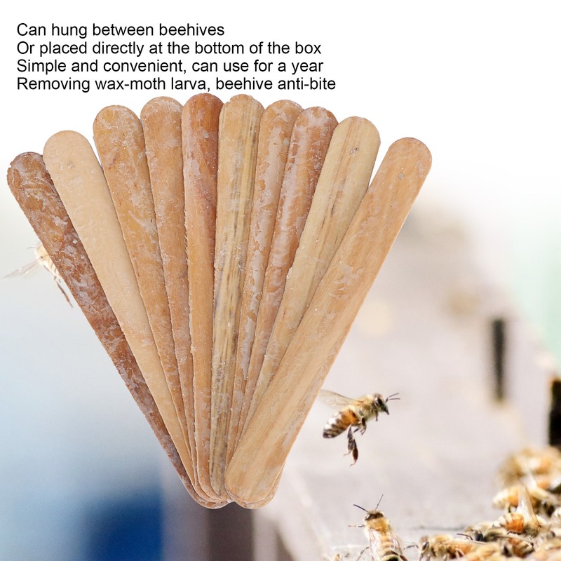 Beekeeping Pest Control Wood Strips Quick Effect Bee Wax Moth