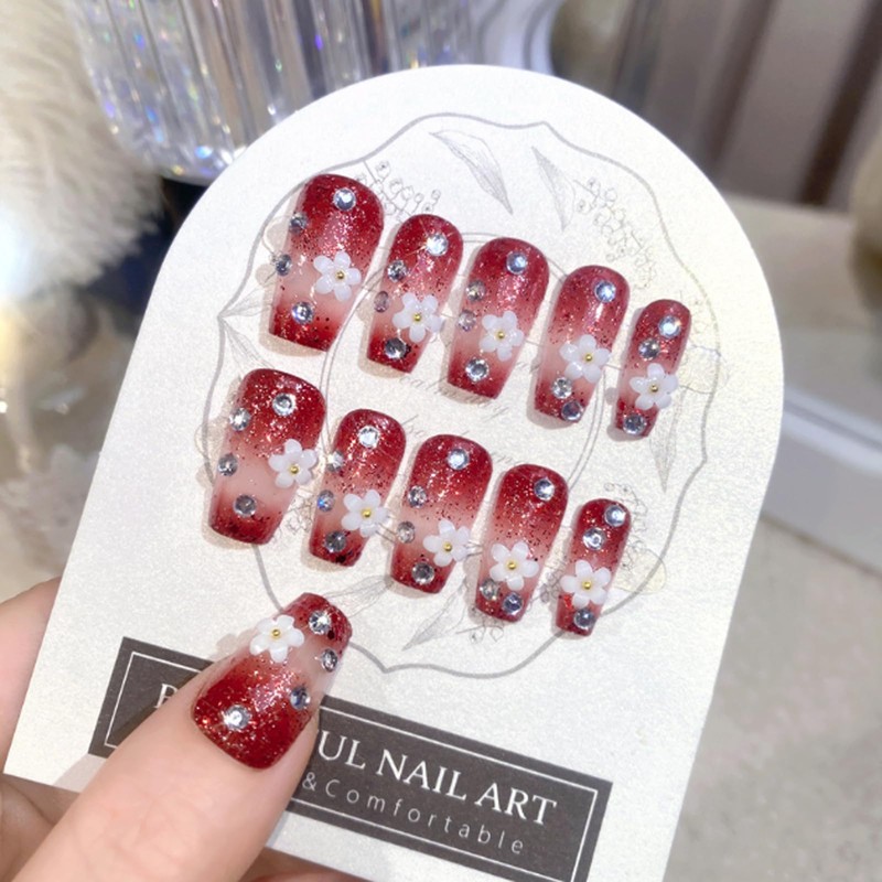 HAPVITAL 24 Pcs Popular Nail Tips, Nail Tips, Japanese Style,