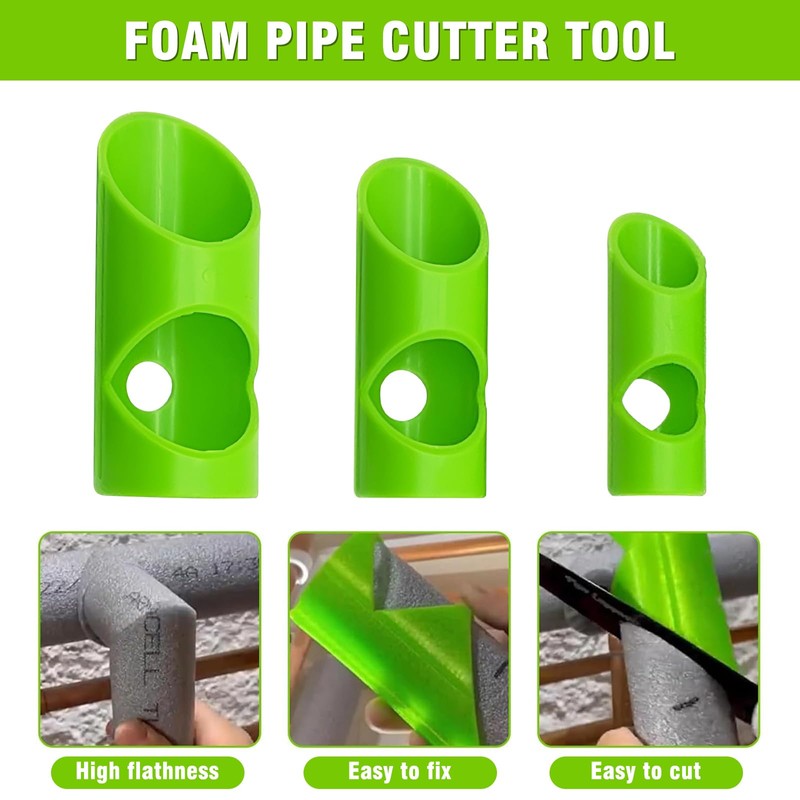 AGLOO Pipe Insulation Cutting Guide - Foam & Rubber Pipe