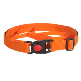 Swim Training Belt, Lifebuoy strap Waist Belt, Swimming Tether Stationary, Adjustable Swimming Buoy Webbing for Kayak, Paddle and Pool Training Inflatable Buoy Tow Float Air Bag (1Pcs Orange)