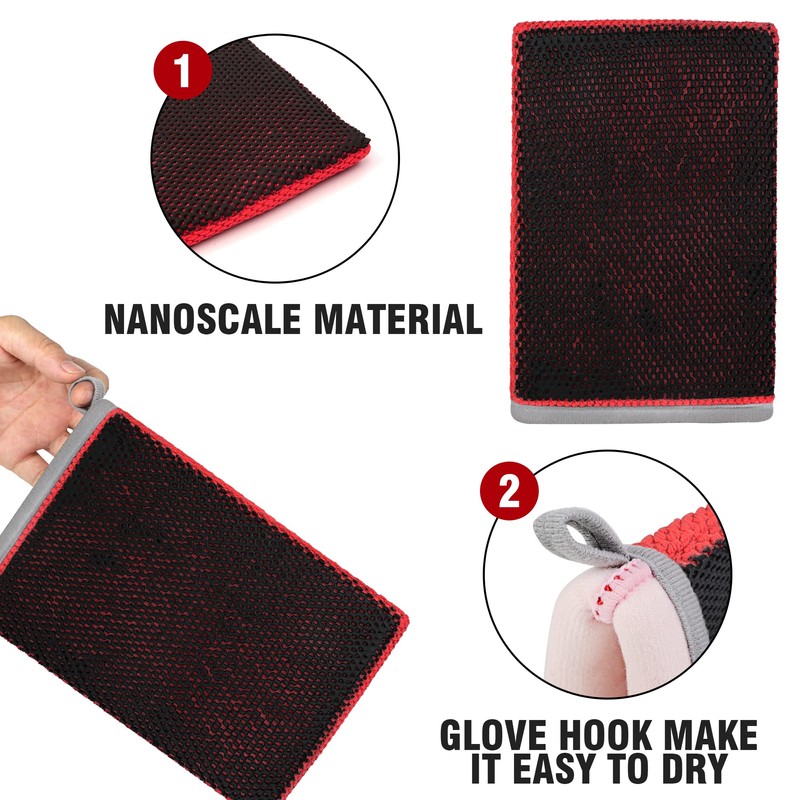 Tidy Monster 2 Pack Clay Bar Mitt for Car Detailing,