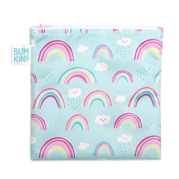 Bumkins Large Snack Bag - Rainbow - Discontinued Product