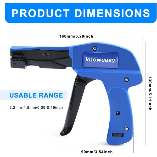 Unbranded Industrial Zip Tie Gun Tension Fastening Tool 1 Motion
