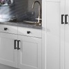 KNOBWELL 12 Pack Matte Black Modern Cabinet Handles Kitchen Drawer