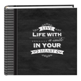 Chalkboard 200 pkt 4x6 Photo Album, Smile