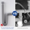 iFealClear 2 Pack P-Trap Drain Pipe, Flexible Sink Drain Pipe
