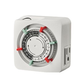 TAYMATIC Mechanical Indoor Plug in Timer with Trippers,
