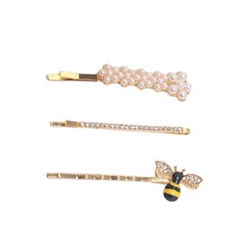 Hair Clips Hair Barrette Set of 3 Office Hair Clips Set Hair Accessories (Bee)
