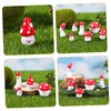Kisangel 5sets Resin Mini Mushrooms Hard Non-deforming Perfect for Outdoor