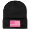 American Flag Embroidered Beanie Winter Hat for Men Women, Multi-Season