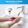 LukeTarp Polished Chrome 972098A Bathroom Sink Push & Seal Pop