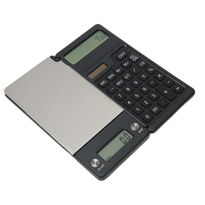 Electronic Scale with Solar Calculator 0.1g High Accuracy Multiple Units
