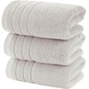 AYO Bath Towels, 100% Cotton, Hotel Specifications, Set of 3,