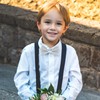 Bskifnn Kids Bow Tie Classic Solid Color Satin Bow Tie