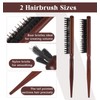 2 Pack Back Combing Brushes, Backcombing Brush, Sleek Hair Brush