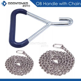 ODM Calf Pulling Puller Chain 30'' 60'' with OB Handle Goat Gripper Dairy Delivery