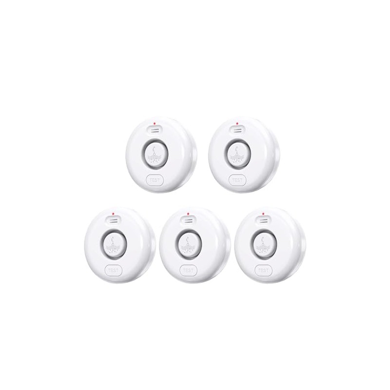 5 Pack Water Leak Alarm Detectors - 120dB Loud Alert